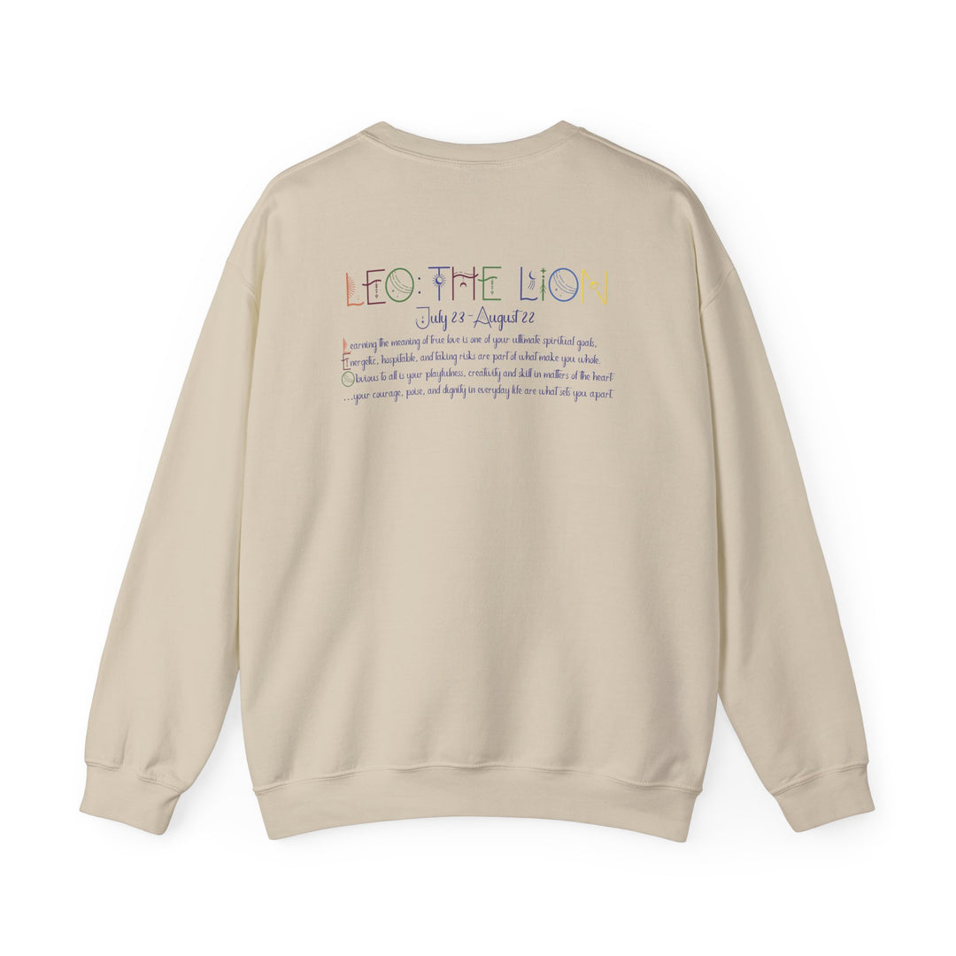 Leo  Acrostic Poem Astrology Sweatshirt - Unisex