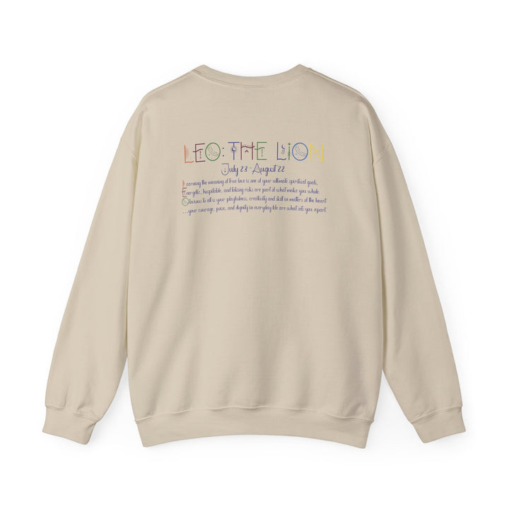 Leo  Acrostic Poem Astrology Sweatshirt - Unisex