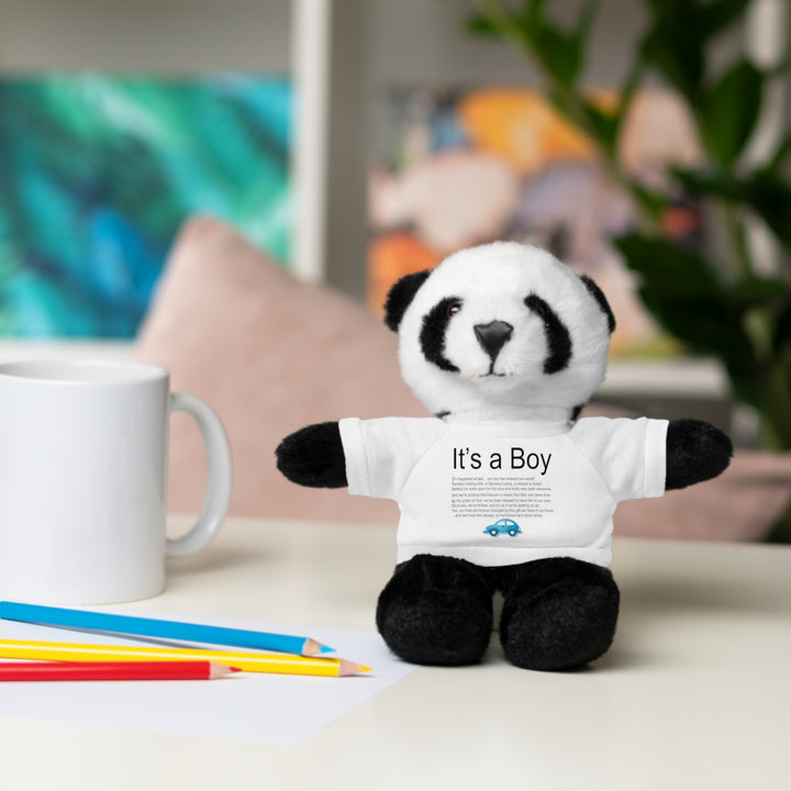 It's a Boy Acrostic Poem Stuffed Animal Collection with T-Shirt - Car