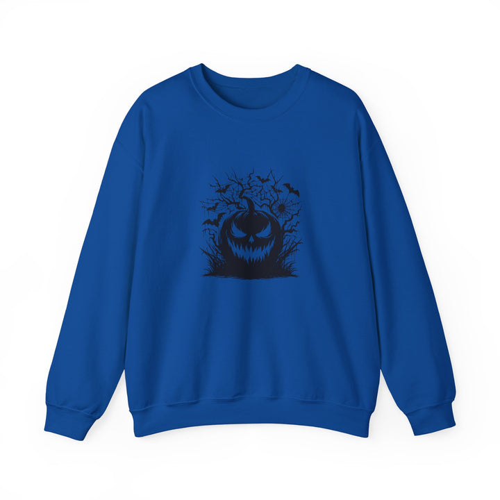 Happy Halloween Acrostic Poem  Sweatshirt - Creepy Black Pumpkin
