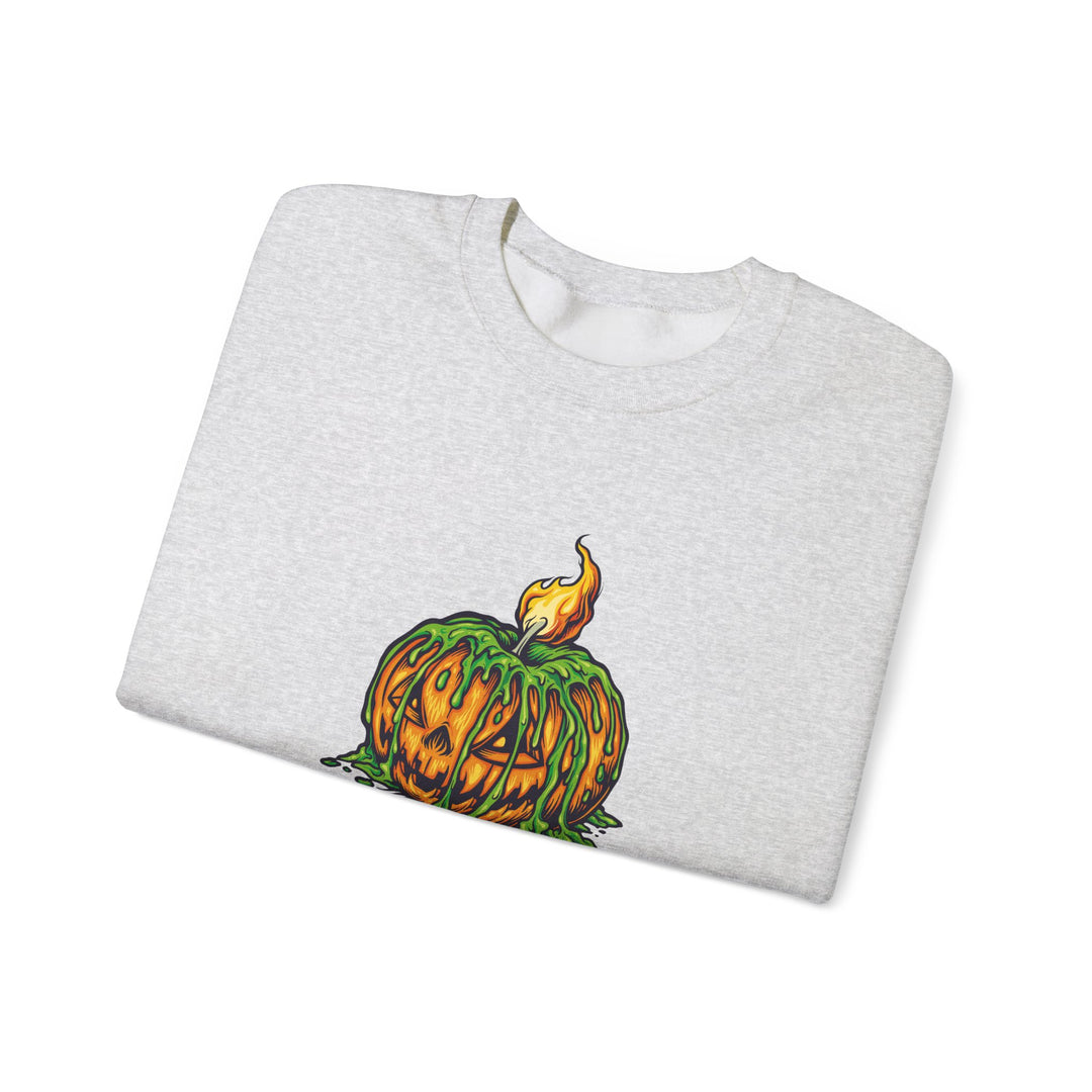 Happy Halloween Acrostic Poem Sweatshirt - Creepy Pumpkin
