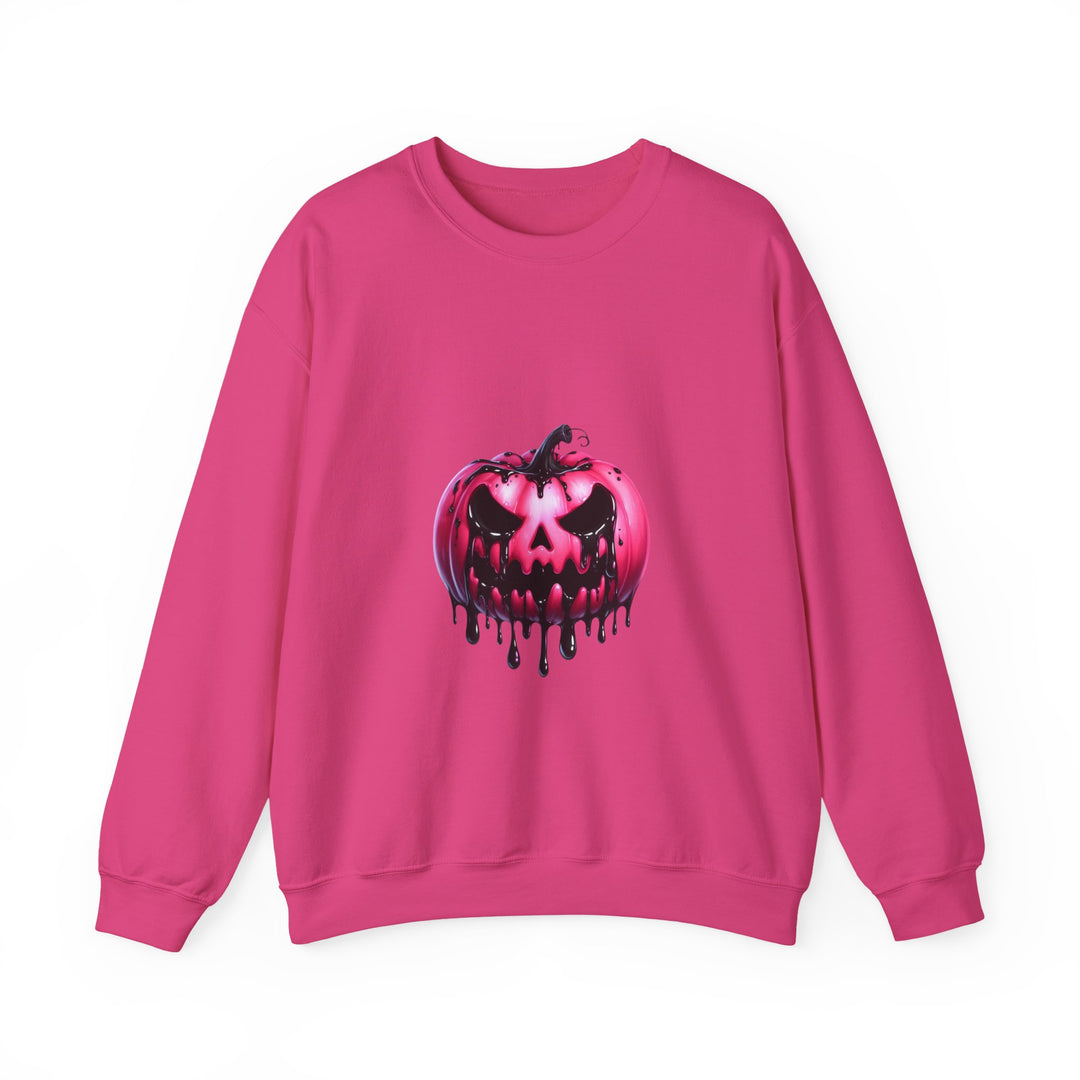 Happy Halloween Acrostic Poem Sweatshirt - Creepy Pink