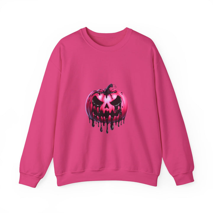 Happy Halloween Acrostic Poem Sweatshirt - Creepy Pink