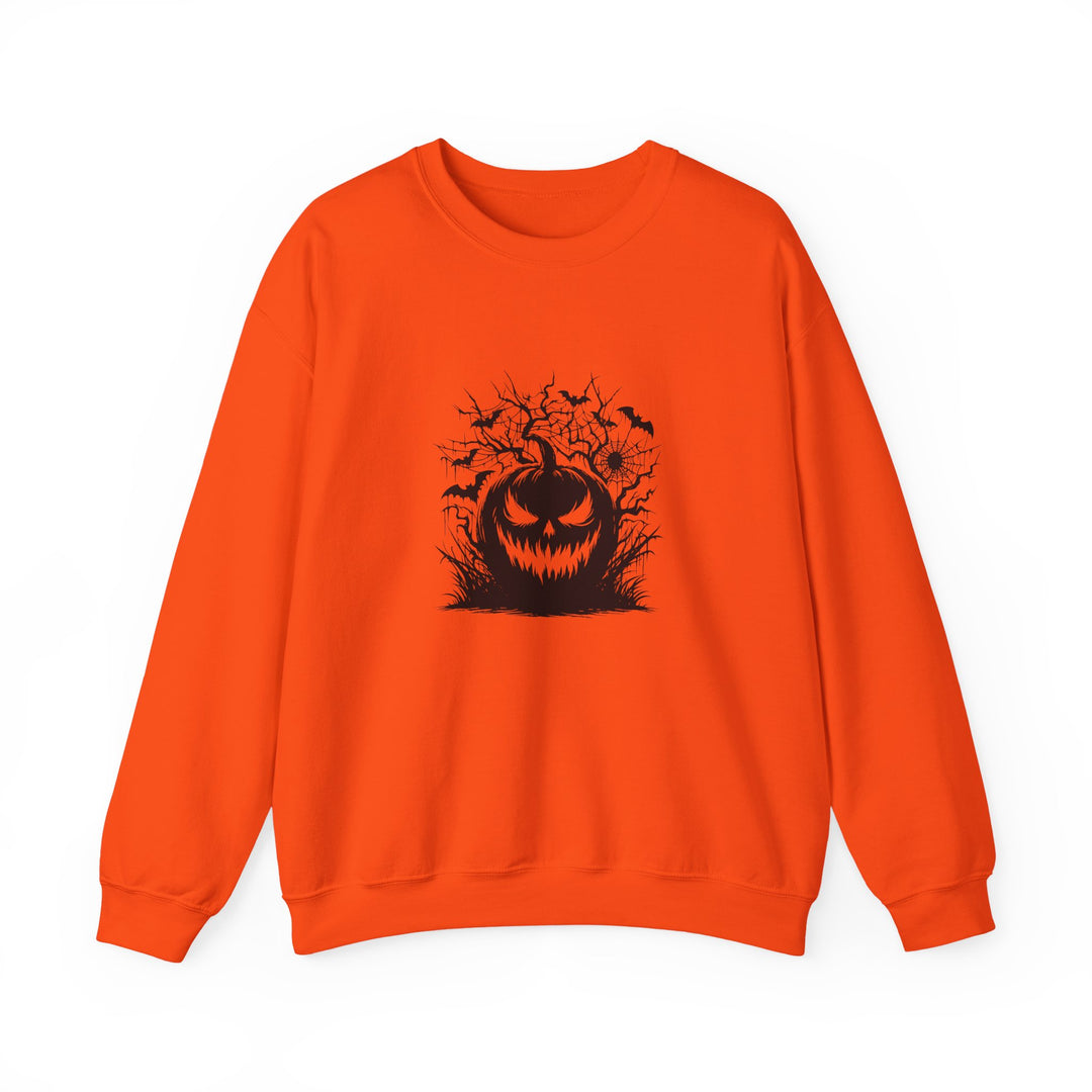Happy Halloween Acrostic Poem  Sweatshirt - Creepy Black Pumpkin