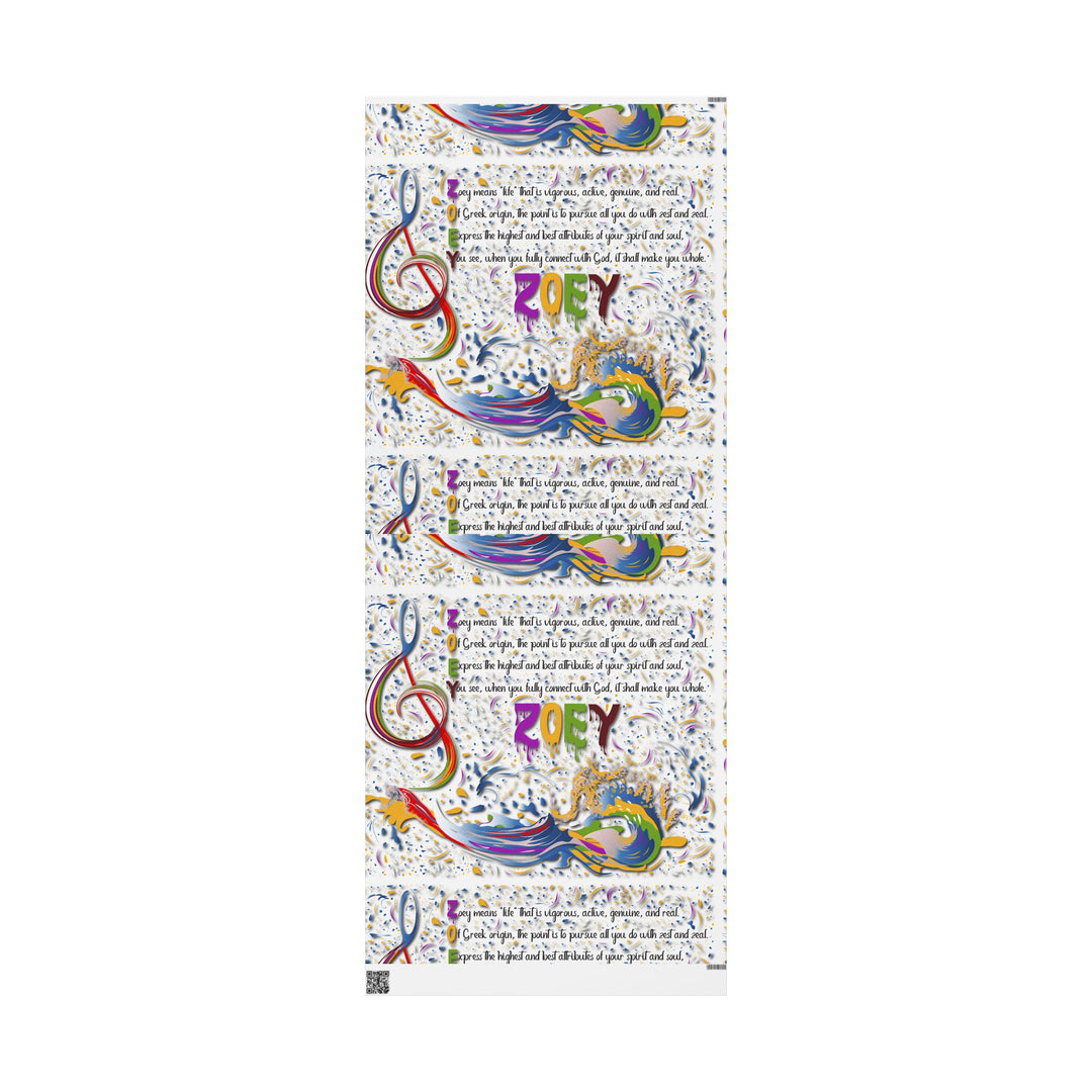 Namesakes Acrostic Poem Chic Gift Wrapping Paper