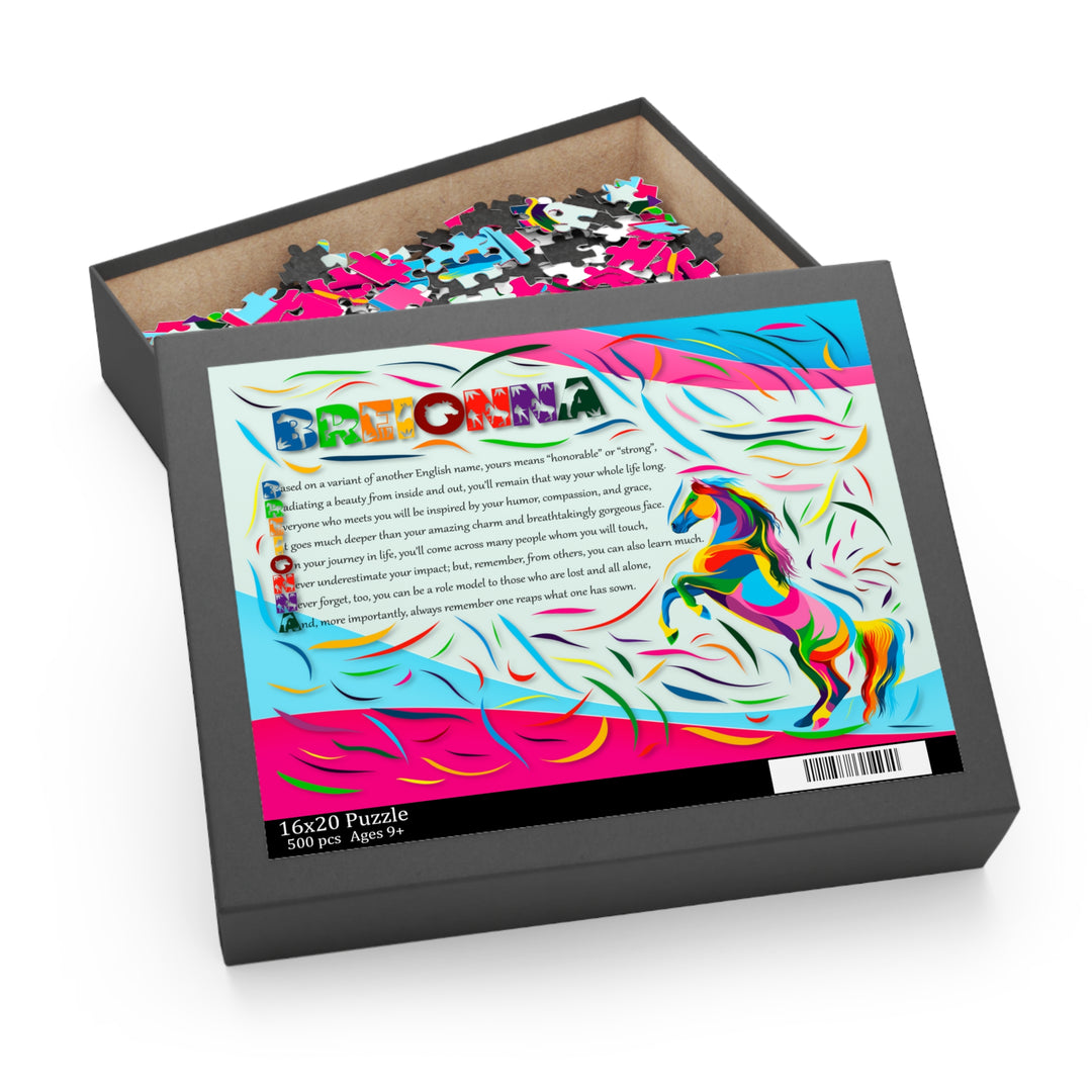 Namesakes Acrostic Name Poem - Vibrant Horse Design