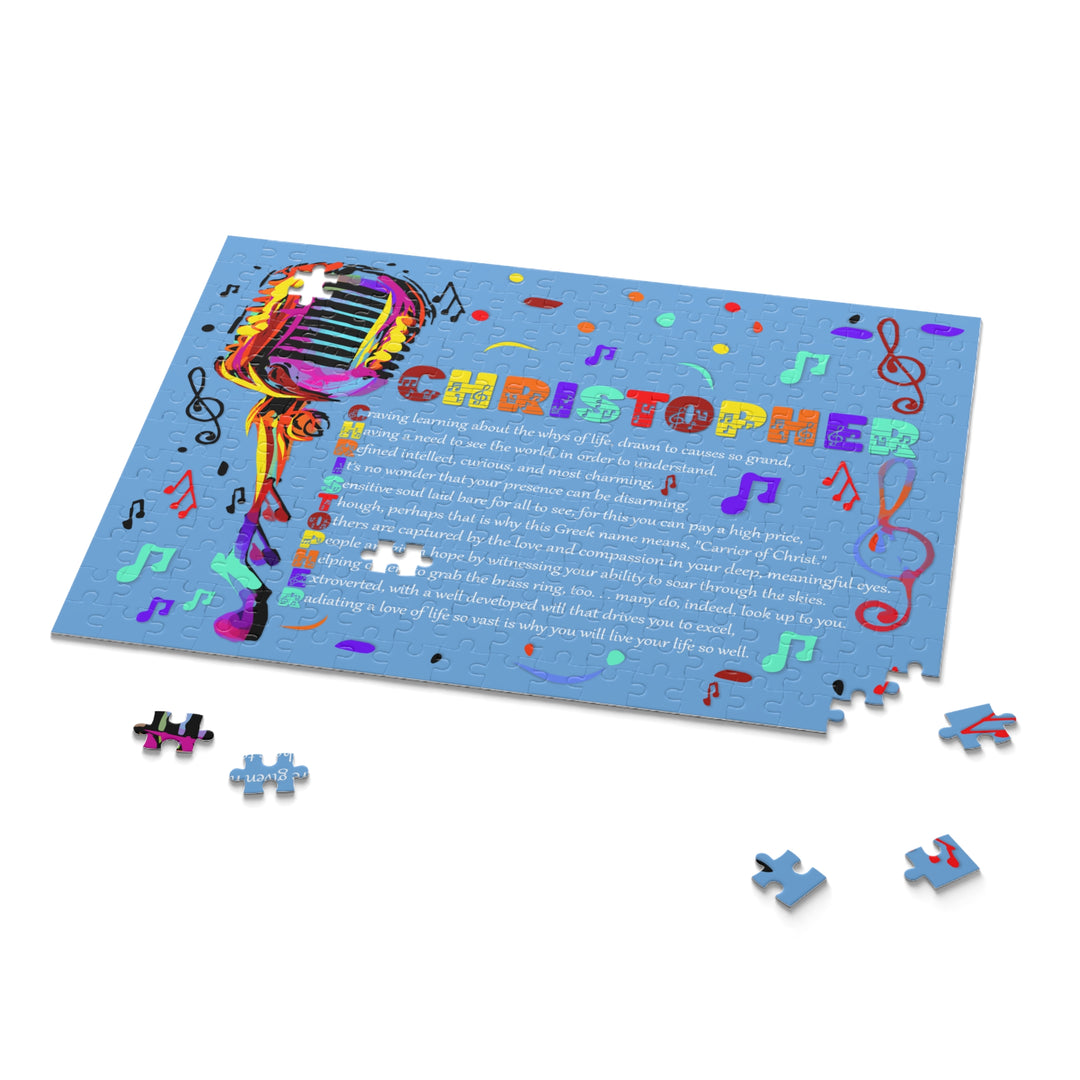 Namesakes Acrostic Name Poem Jigsaw Puzzle - Mic and Musical Notes