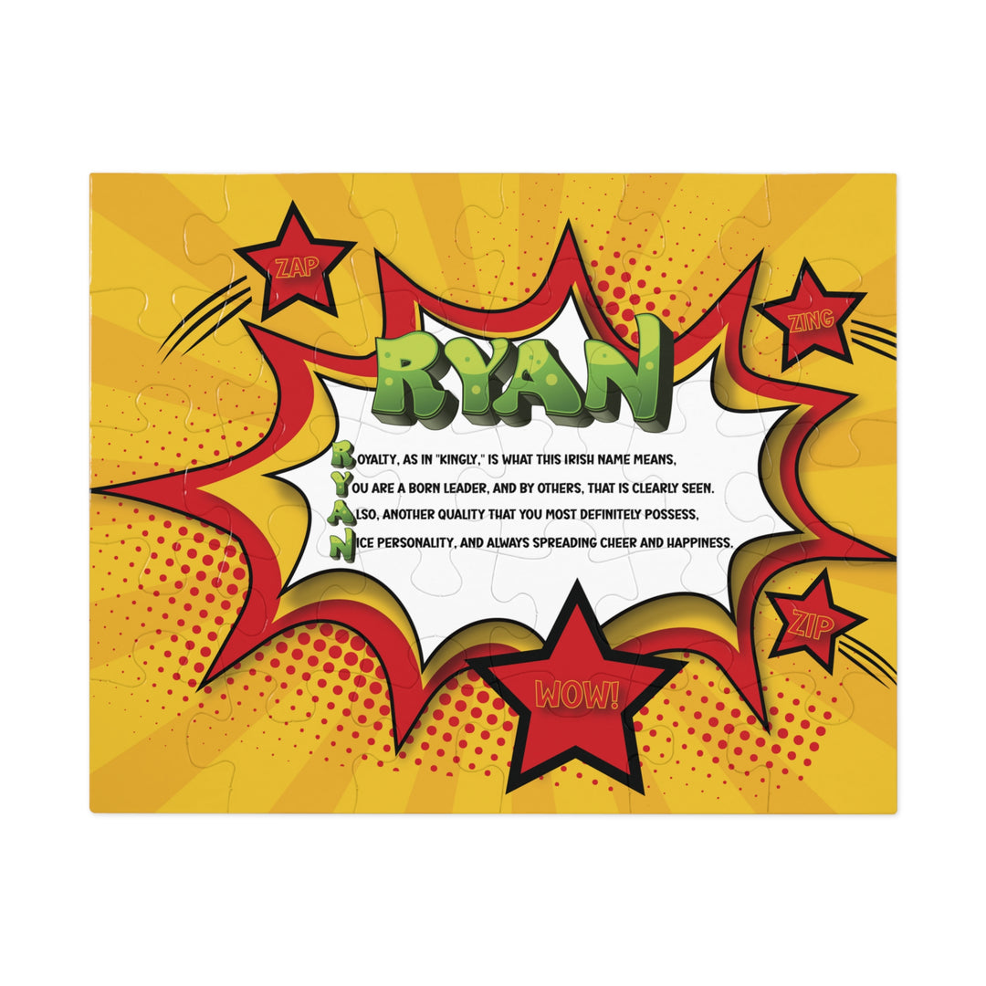 Namesakes Acrostic Name Poem Jigsaw Puzzle - Comic Style One - Tin Box