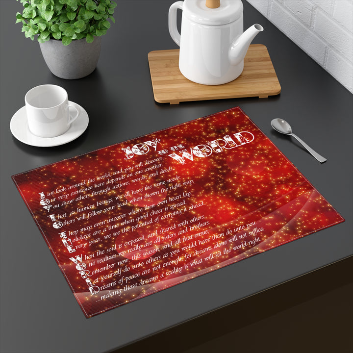 Joy to the World Acrostic Poem Placemat