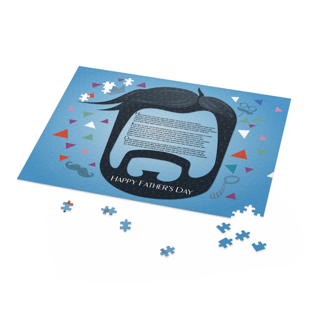 Happy Father's Day Acrostic Poem Puzzle - Beard