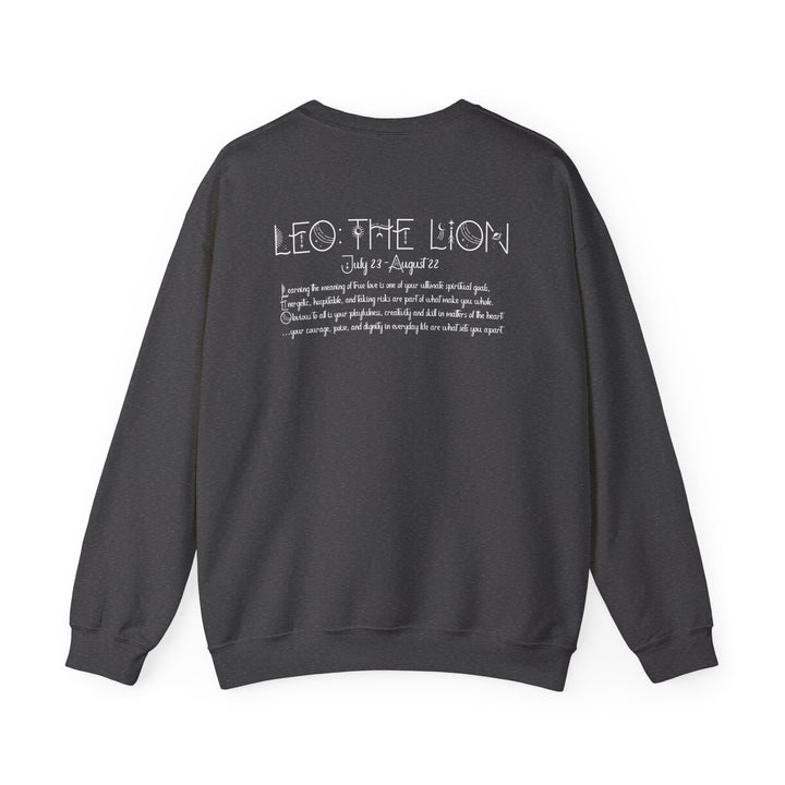 Leo  Acrostic Poem Astrology Sweatshirt - Unisex