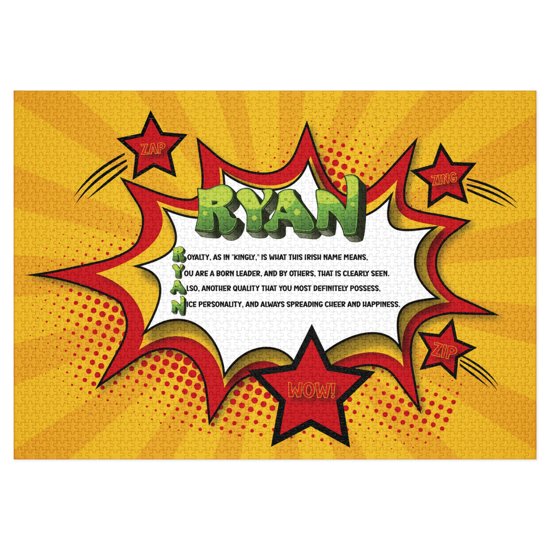 Namesakes Acrostic Name Poem Jigsaw Puzzle - Comic Style One - Tin Box