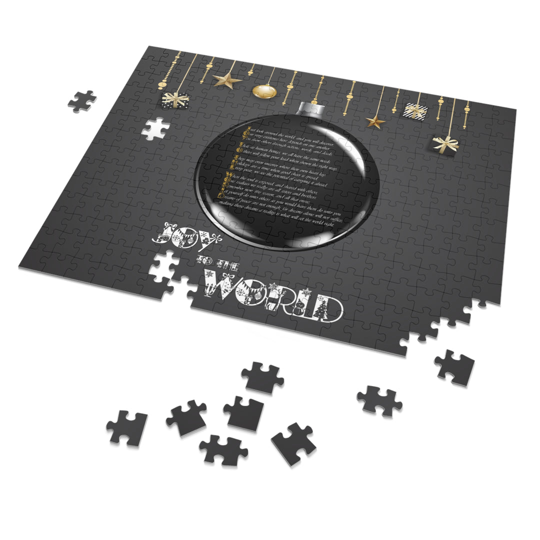 Joy to the World Acrostic Poem Jigsaw Puzzle - Ornament -Tin Box