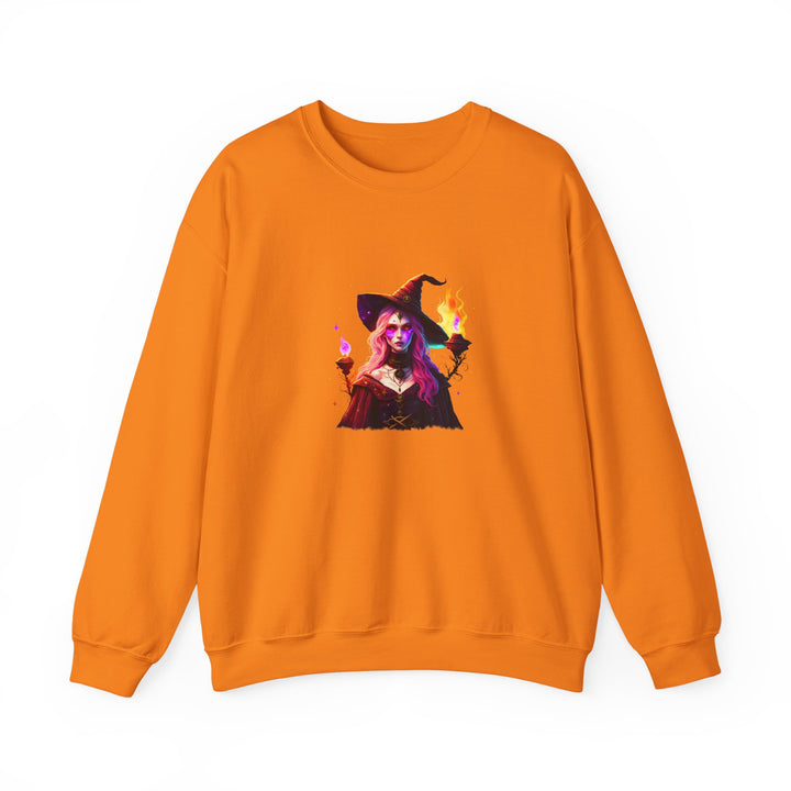 Happy Halloween Acrostic Poem Sweatshirt  - Creepy Modern Witch