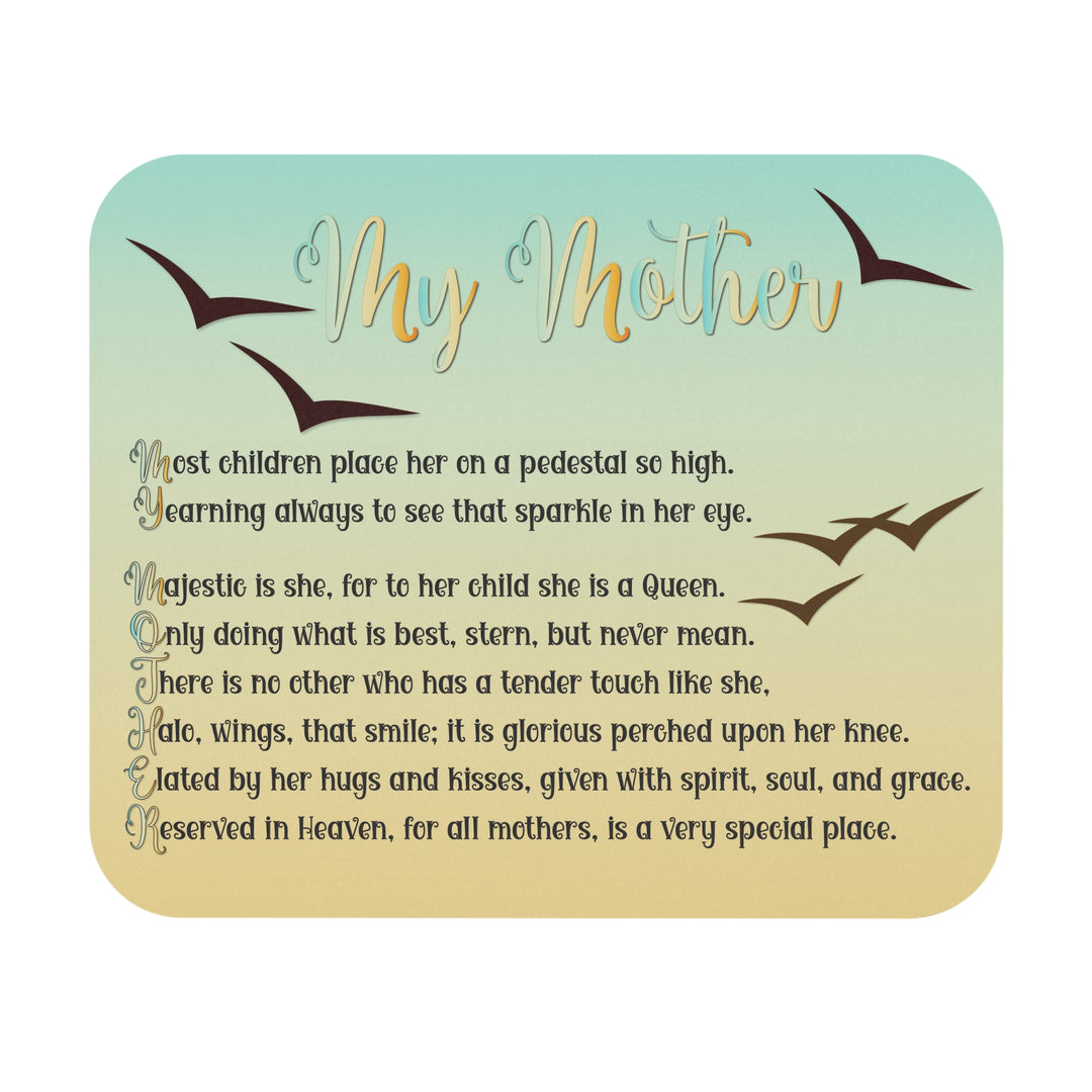 My Mother Acrostic Poem Mouse Pad