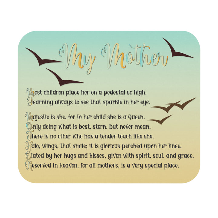 My Mother Acrostic Poem Mouse Pad