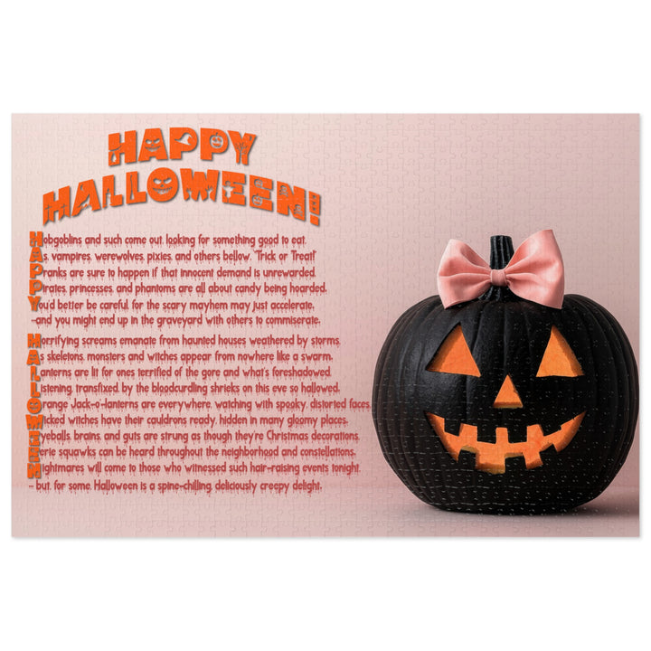 Happy Halloween Acrostic Poem Jigsaw Puzzle - Tin Box - 4