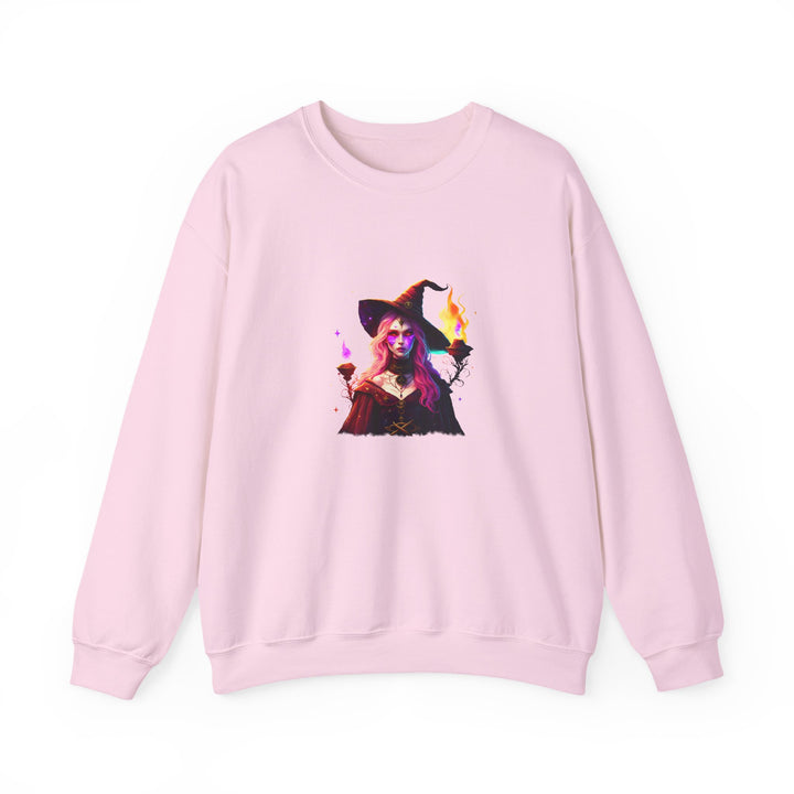 Happy Halloween Acrostic Poem Sweatshirt  - Creepy Modern Witch