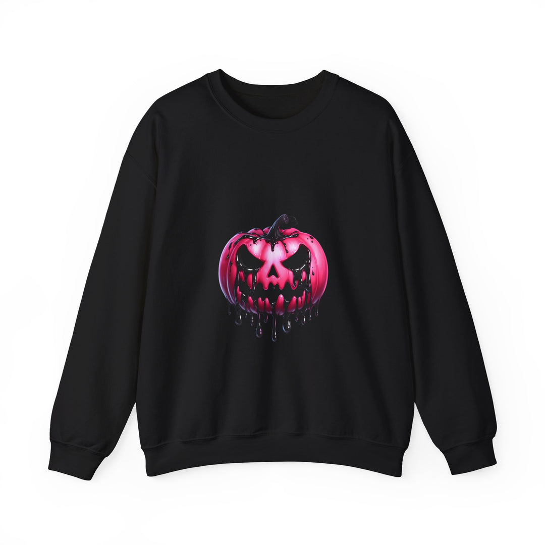 Happy Halloween Acrostic Poem Sweatshirt - Creepy Pink