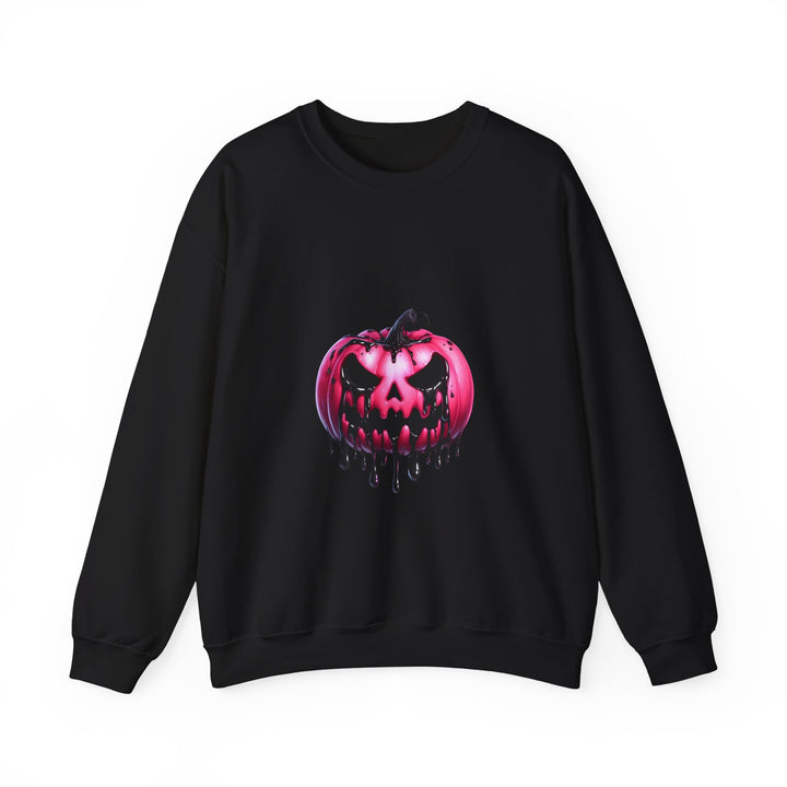 Happy Halloween Acrostic Poem Sweatshirt - Creepy Pink