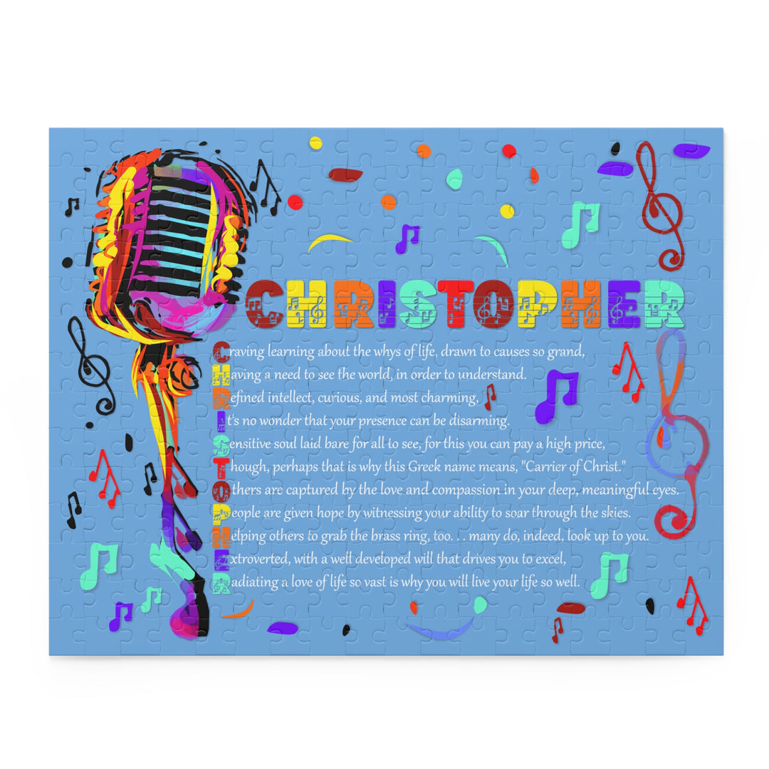 Namesakes Acrostic Name Poem Jigsaw Puzzle - Mic and Musical Notes