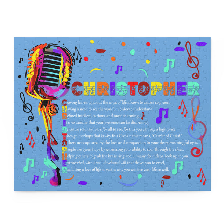 Namesakes Acrostic Name Poem Jigsaw Puzzle - Mic and Musical Notes