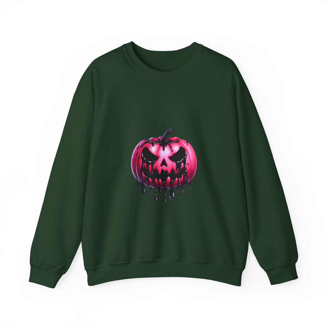 Happy Halloween Acrostic Poem Sweatshirt - Creepy Pink