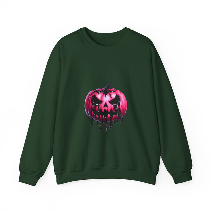 Happy Halloween Acrostic Poem Sweatshirt - Creepy Pink