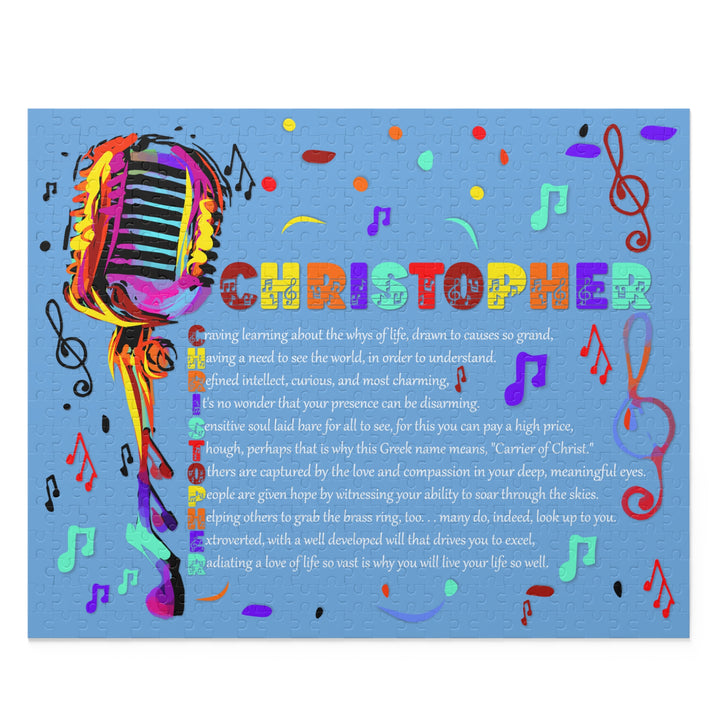 Namesakes Acrostic Name Poem Jigsaw Puzzle - Mic and Musical Notes