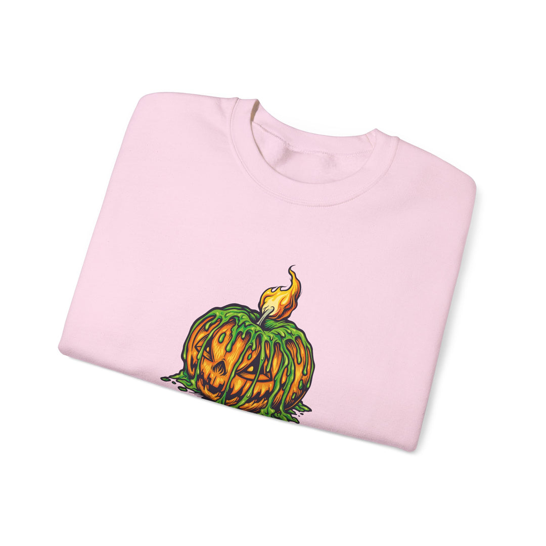Happy Halloween Acrostic Poem Sweatshirt - Creepy Pumpkin