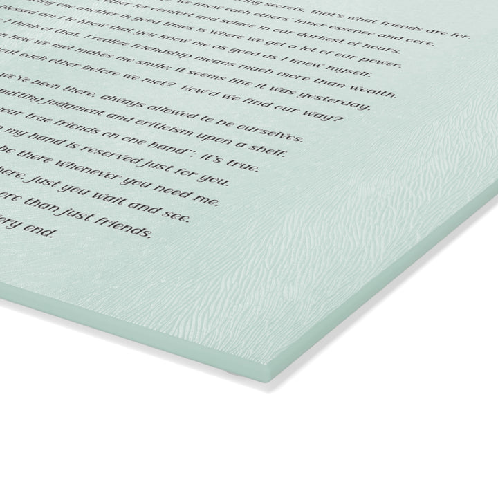 It's Just a Phrase Glass Cutting Board - "Forever Friends"