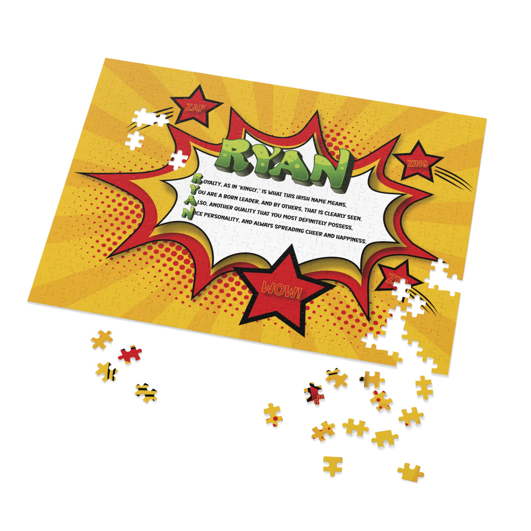 Namesakes Acrostic Name Poem Jigsaw Puzzle - Comic Style One - Tin Box