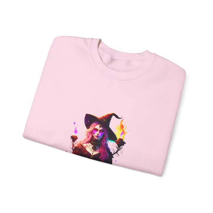 Happy Halloween Acrostic Poem Sweatshirt  - Creepy Modern Witch