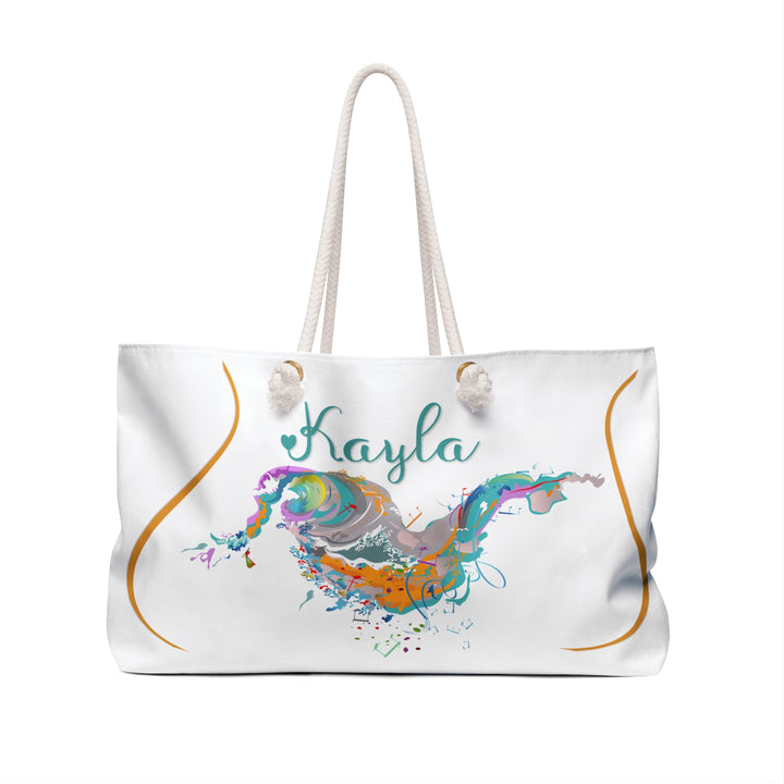 My Mother Acrostic Poem Weekender Tote - Musical Note - Personalized
