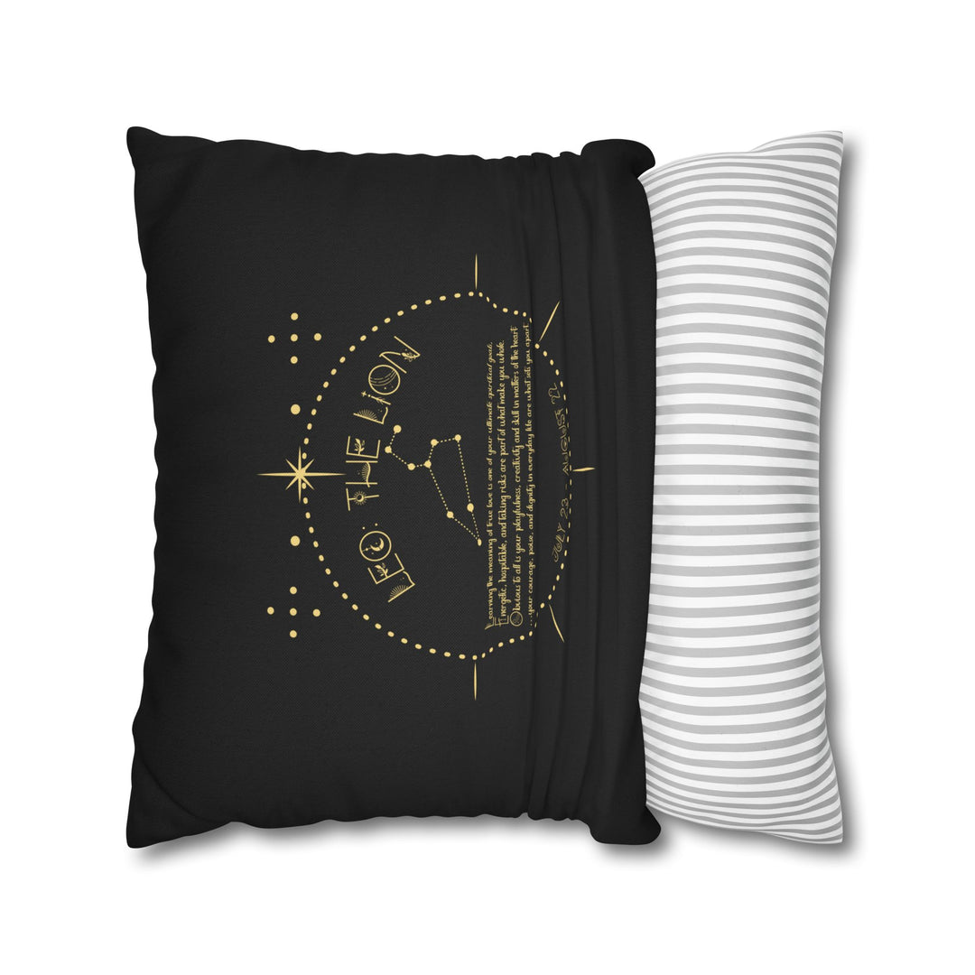 Leo Acrostic Poem Pillow Cover