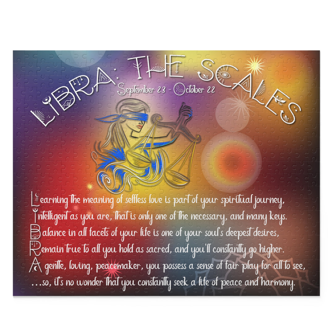 Libra Acrostic Poem Horoscope Puzzle - Beams