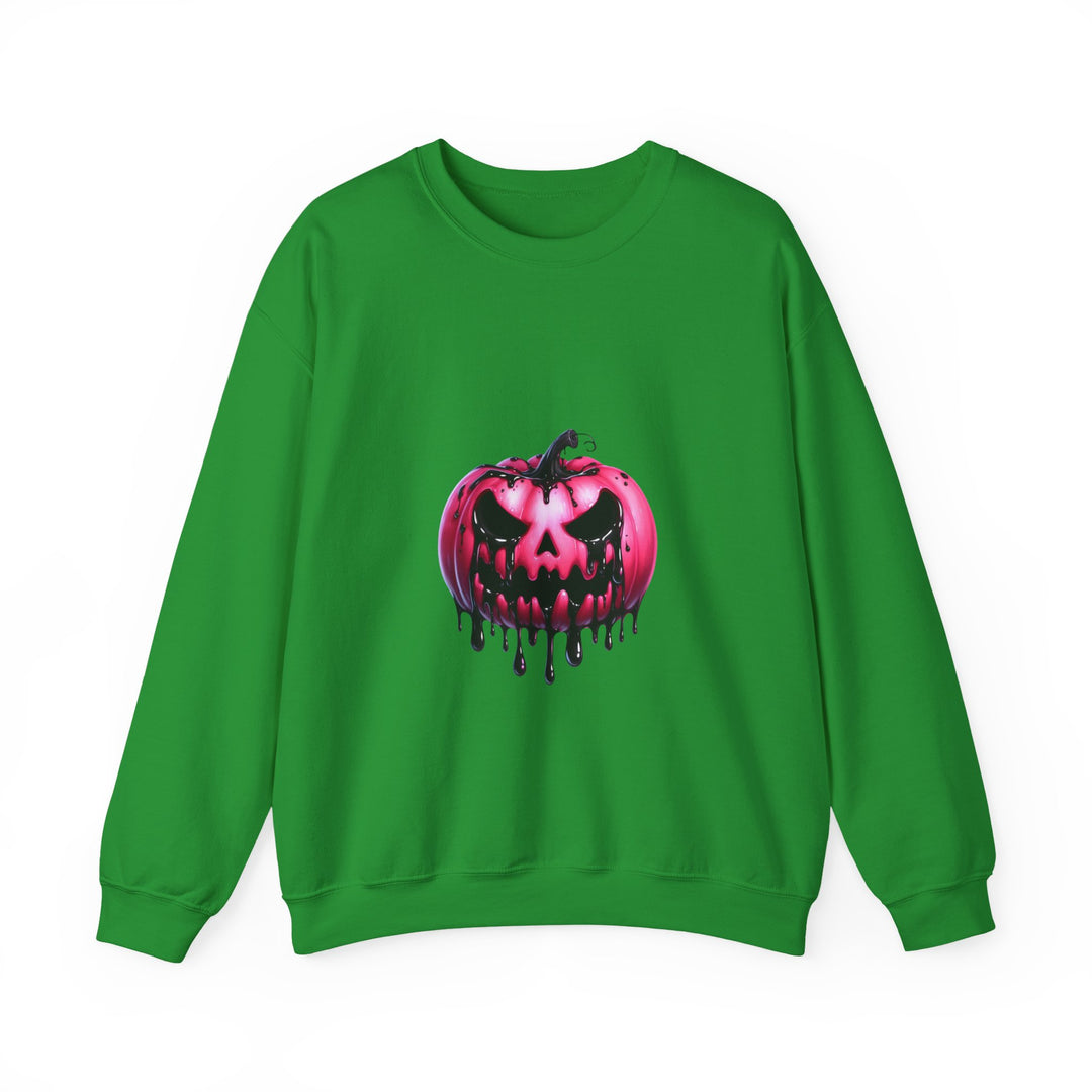 Happy Halloween Acrostic Poem Sweatshirt - Creepy Pink
