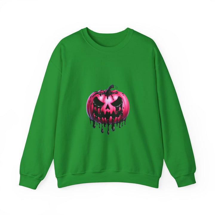 Happy Halloween Acrostic Poem Sweatshirt - Creepy Pink