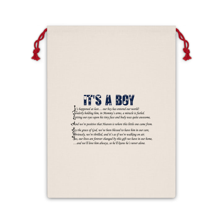 It's a Boy Acrostic Poem Gift Bag
