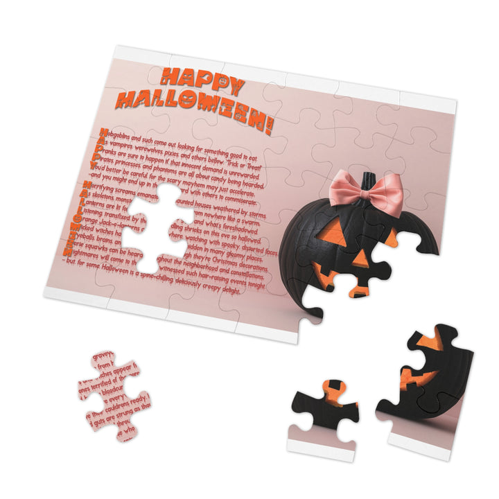 Happy Halloween Acrostic Poem Jigsaw Puzzle - Tin Box - 4