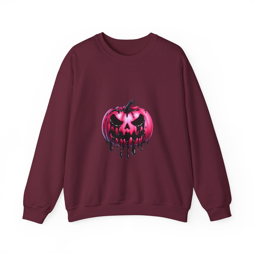 Happy Halloween Acrostic Poem Sweatshirt - Creepy Pink