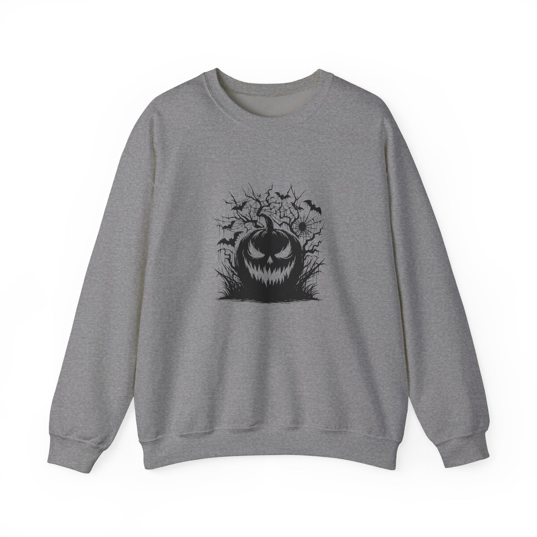 Happy Halloween Acrostic Poem  Sweatshirt - Creepy Black Pumpkin