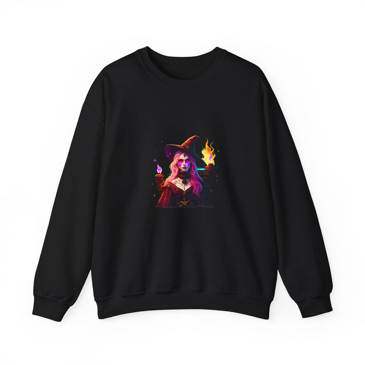 Happy Halloween Acrostic Poem Sweatshirt  - Creepy Modern Witch