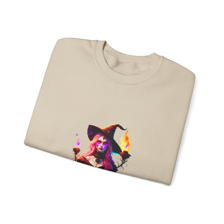 Happy Halloween Acrostic Poem Sweatshirt  - Creepy Modern Witch