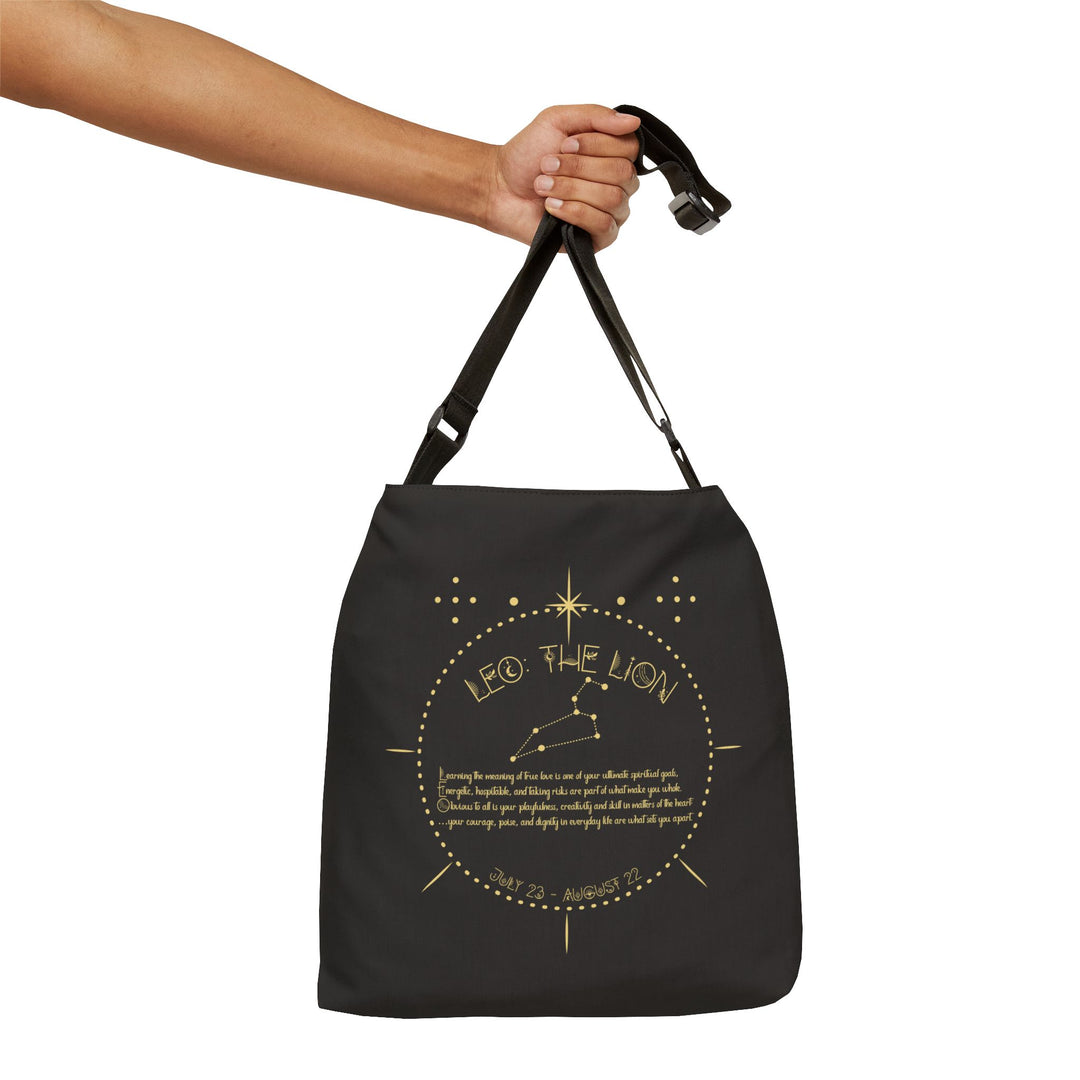 Leo Acrostic Poem Adjustable Tote Bag