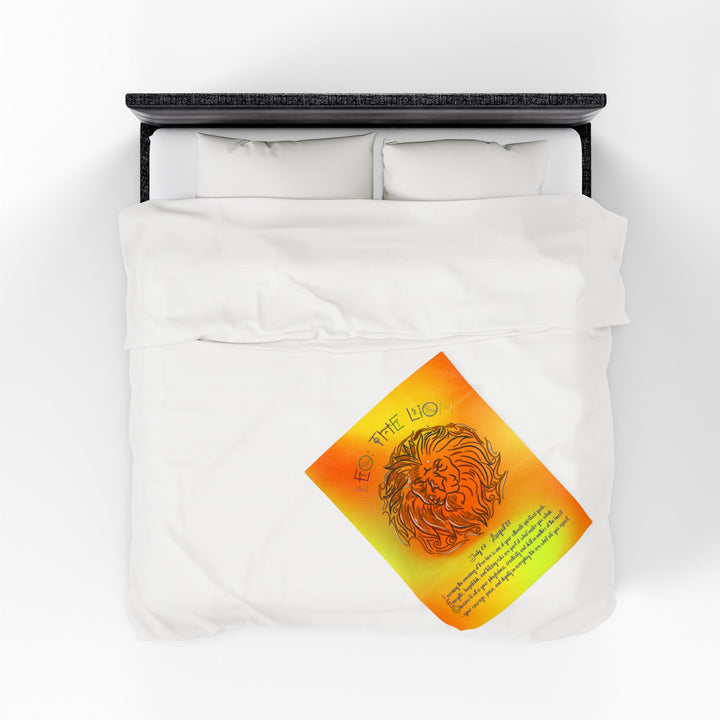 Leo Acrostic Poem Velveteen Plush Blanket