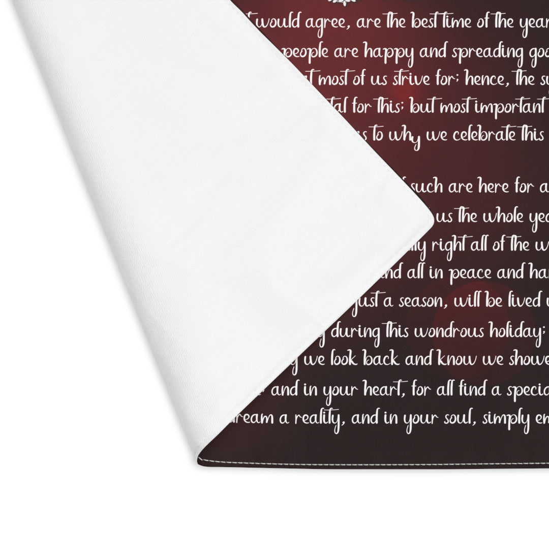 Happy Holidays Acrostic Poem Placemat