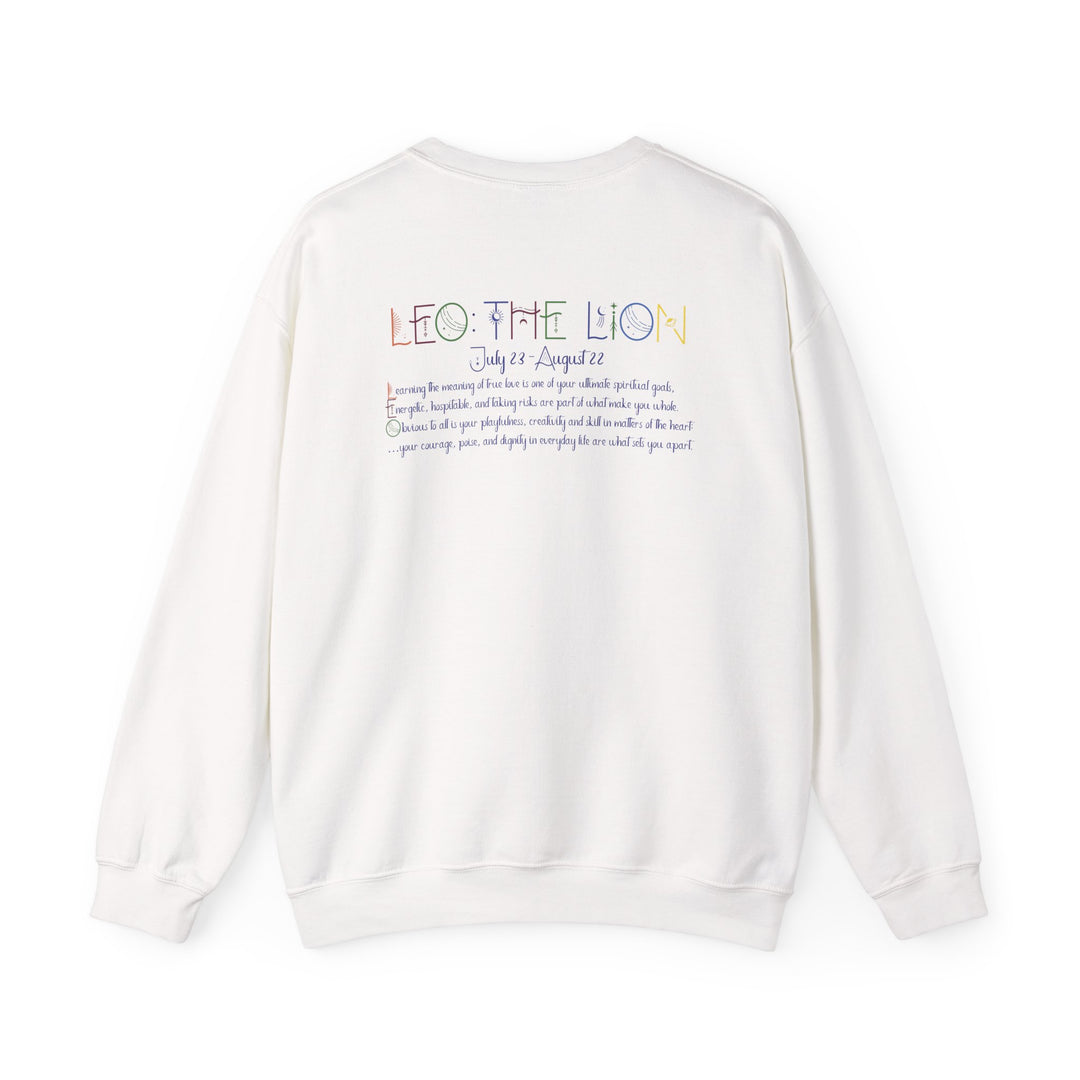 Leo  Acrostic Poem Astrology Sweatshirt - Unisex
