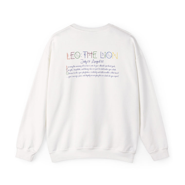 Leo  Acrostic Poem Astrology Sweatshirt - Unisex