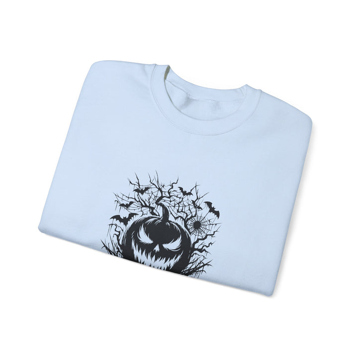Happy Halloween Acrostic Poem  Sweatshirt - Creepy Black Pumpkin